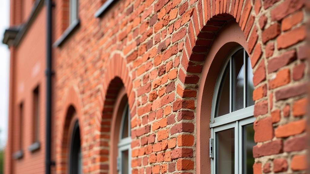 Detalūs bokšto langai ir dekoracinės plytos, klasikinės architektūros elementai, vidinis kiemas su akmens grindimis